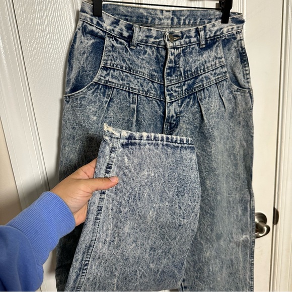 Vintage Manisha Acid Wash Jeans Waist 28.5 - Picture 3 of 12